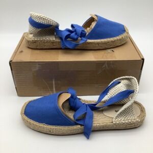 Soludos Blue Lace-Up Espadrilles NWT | Size 9–9.5